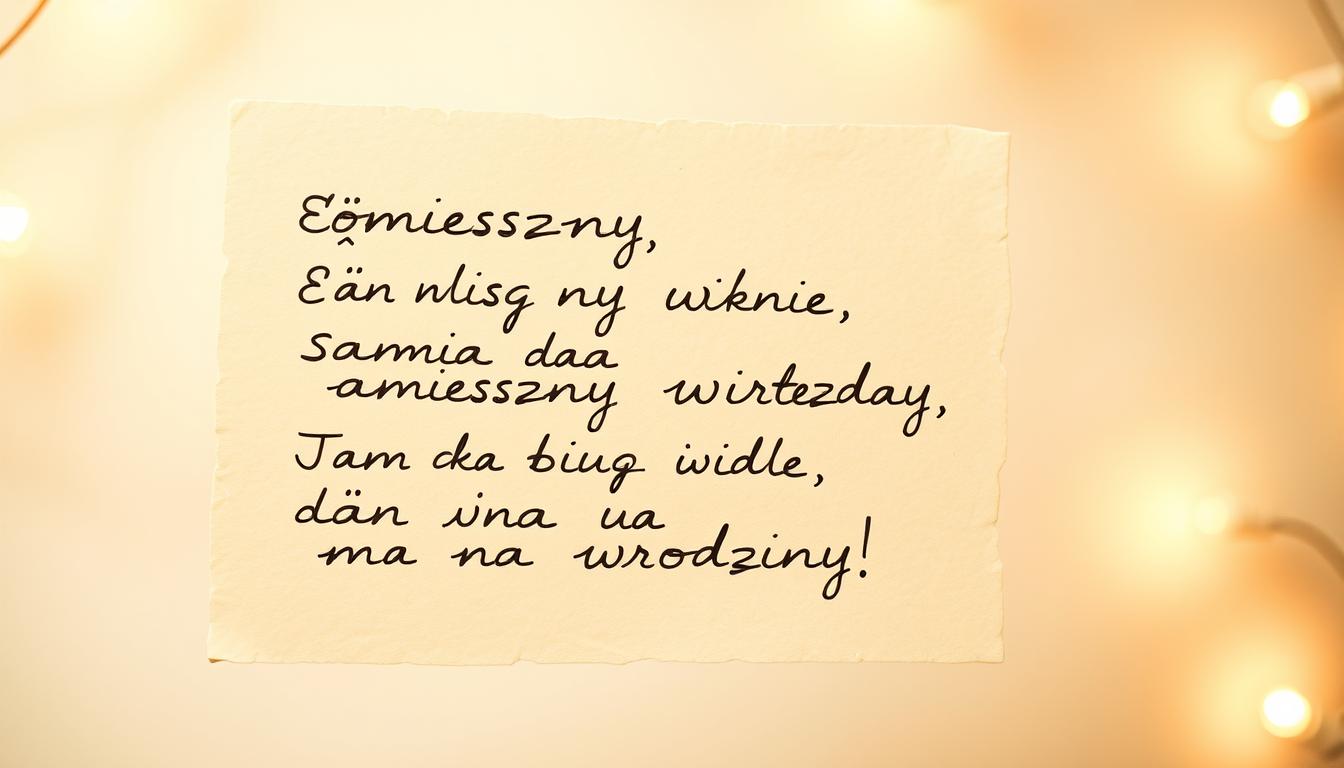 Śmieszny wierszyk na urodziny